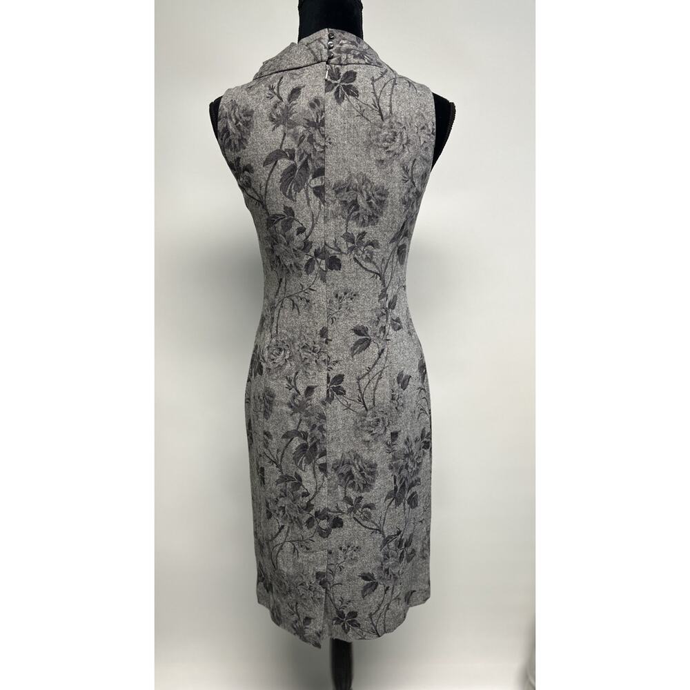 Talbots Wool Blend Dress‎ Classic High Neck Sz 2 Slimming Career Business Preppy - Picture 4 of 14